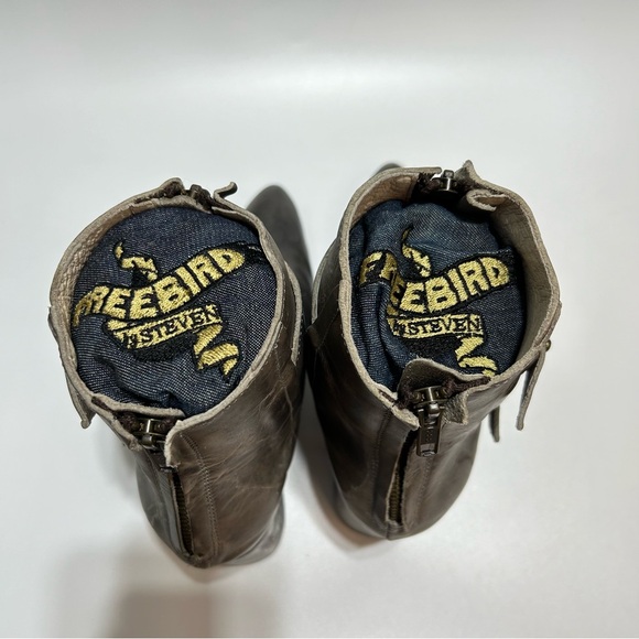 FREEBIRD BY STEVEN JOEY Stone Color Boots NIB SZ 8 - Picture 3 of 14